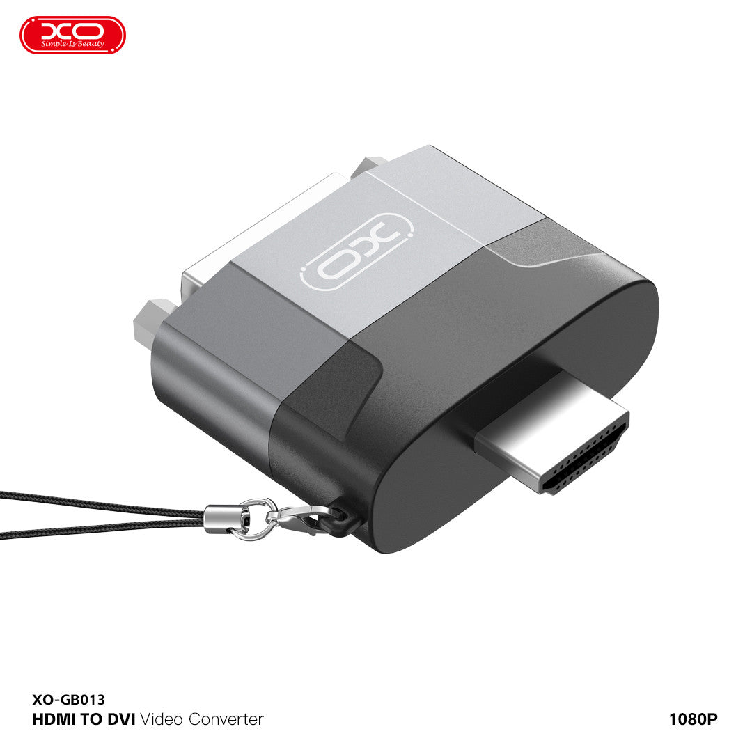 XO GB013 DVI To HDMI Adapter Gray XO GB013 DVI To HDMI Adapter Gray
